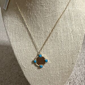 Gold Park Lane Phoenix Necklace with Turquoise Accents
